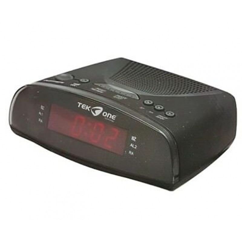 Radio Sveglia Digitale FM Display a LED PLL Rosso Allarme FM AM